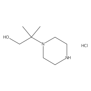 2-Methyl-2-(piperazin-1-yl)propan-1-ol hydrochloride Structure