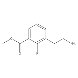 Methyl 3-(2-aminoethyl)-2-fluorobenzoate结构式