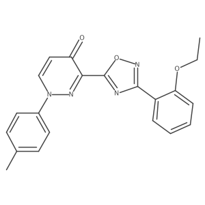 3-(3-(2-ethoxyphenyl)-1,2,4-oxadiazol-5-yl)-1-(p-tolyl)pyridazin-4(1H)-one Structure