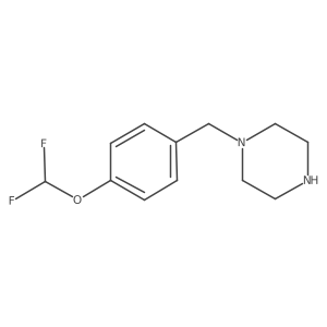 1-(4-(Difluoromethoxy)benzyl)piperazine结构式