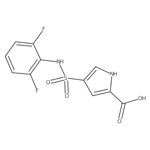 4-[(2,6-difluorophenyl)sulfamoyl]-1H-pyrrole-2-carboxylic acid Structure
