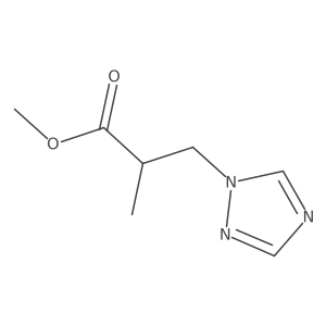 Methyl 2-methyl-3-(1H-1,2,4-triazol-1-yl)propanoate结构式
