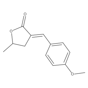 (E)-3-(4-Methoxybenzylidene)-5-methyldihydrofuran-2(3H)-one Structure
