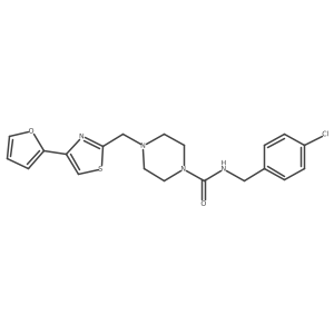 N-(4-chlorobenzyl)-4-((4-(furan-2-yl)thiazol-2-yl)methyl)piperazine-1-carboxamide Structure