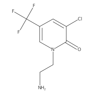 1-(2-Aminoethyl)-3-chloro-5-(trifluoromethyl)-1,2-dihydropyridin-2-one结构式