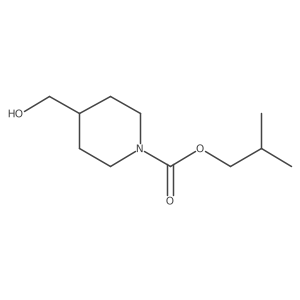 2-Methylpropyl 4-(hydroxymethyl)piperidine-1-carboxylate Structure