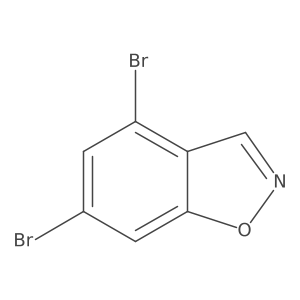 4,6-Dibromobenzo[d]isoxazole结构式