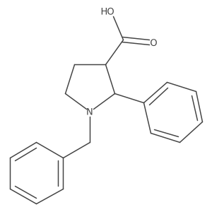 1-Benzyl-2-phenylpyrrolidine-3-carboxylic acid Structure