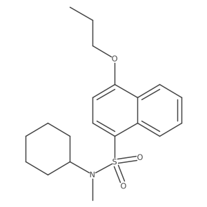 Cyclohexylmethyl[(4-propoxynaphthyl)sulfonyl]amine Structure
