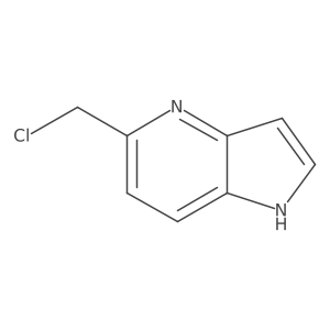 5-(Chloromethyl)-1H-pyrrolo[3,2-B]pyridine结构式