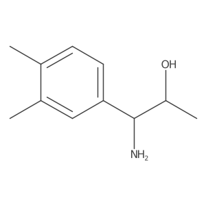 (1R,2R)-1-Amino-1-(3,4-dimethylphenyl)propan-2-OL结构式