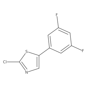 2-Chloro-5-(3,5-difluorophenyl)thiazole结构式