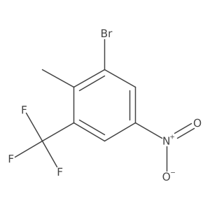1-Bromo-2-methyl-5-nitro-3-(trifluoromethyl)benzene Structure