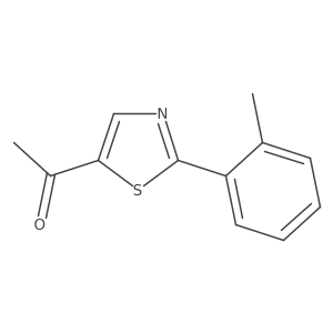 1-[2-(2-Methylphenyl)-1,3-thiazol-5-yl]ethan-1-one结构式