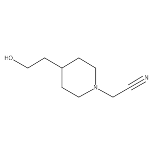 2-(4-(2-Hydroxyethyl)piperidin-1-yl)acetonitrile结构式