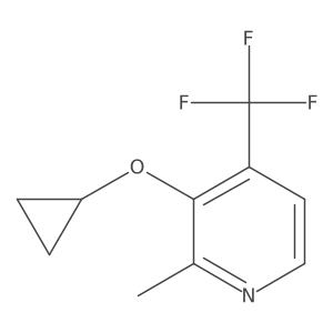 3-Cyclopropoxy-2-methyl-4-(trifluoromethyl)pyridine Structure