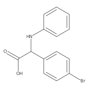 4-Bromo-I+/--(phenylamino)benzeneacetic acid Structure