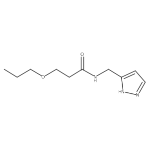 3-Propoxy-N-(1H-pyrazol-3-ylmethyl)propanamide结构式