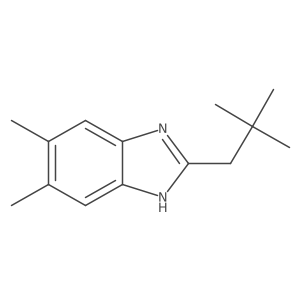 2-(2,2-dimethylpropyl)-5,6-dimethyl-1H-1,3-benzodiazole结构式