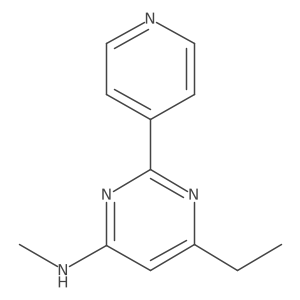 6-ethyl-N-methyl-2-(pyridin-4-yl)pyrimidin-4-amine Structure
