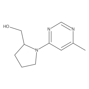 [1-(6-Methylpyrimidin-4-yl)pyrrolidin-2-yl]methanol结构式