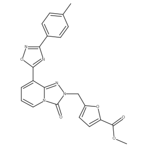 methyl 5-((3-oxo-8-(3-(p-tolyl)-1,2,4-oxadiazol-5-yl)-[1,2,4]triazolo[4,3-a]pyridin-2(3H)-yl)methyl)furan-2-carboxylate Structure