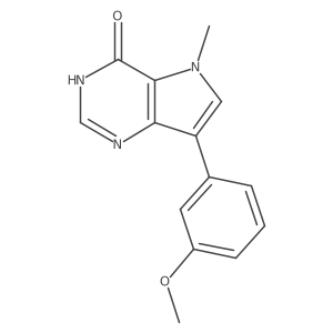 7-(3-methoxyphenyl)-5-methyl-3,5-dihydro-4H-pyrrolo[3,2-d]pyrimidin-4-one Structure