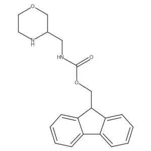 (9H-Fluoren-9-yl)methyl (S)-(morpholin-3-ylmethyl)carbamate结构式