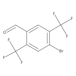 4-Bromo-2,5-bis(trifluoromethyl)benzaldehyde结构式