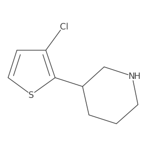 3-(3-Chlorothiophen-2-yl)piperidine结构式
