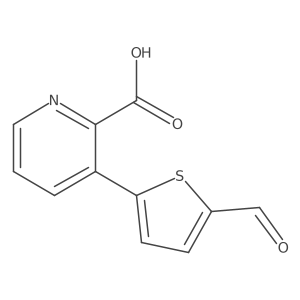 3-(5-Formylthiophen-2-YL)picolinic acid结构式