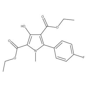 Diethyl 5-(4-fluorophenyl)-3-hydroxy-1-methyl-1H-pyrrole-2,4-dicarboxylate Structure