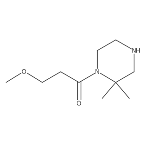 1-(2,2-Dimethylpiperazin-1-yl)-3-methoxypropan-1-one结构式