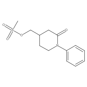 (2-Oxo-1-phenylpiperidin-4-yl)methyl methanesulfonate Structure
