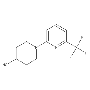 4-Piperidinol,1-[6-(trifluoromethyl)-2-pyridinyl]- Structure