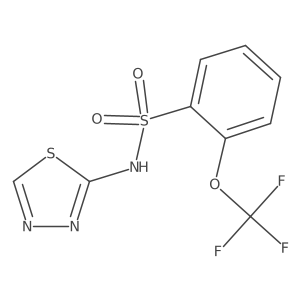 N-(1,3,4-thiadiazol-2-yl)-2-(trifluoromethoxy)benzene-1-sulfonamide Structure