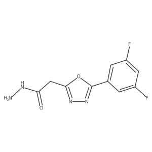 2-[5-(3,5-Difluorophenyl)-1,3,4-oxadiazol-2-yl]acetohydrazide Structure