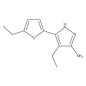 4-Ethyl-3-(5-ethylthiophen-2-yl)-1h-pyrazol-5-amine Structure