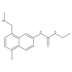 1-{8-Chloro-5-[(methylamino)methyl]isoquinolin-3-yl}-3-ethylurea结构式