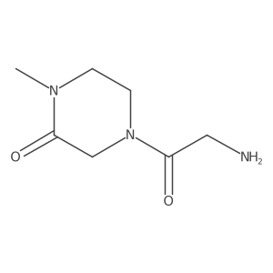 4-Glycyl-1-methylpiperazin-2-one Structure