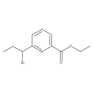 Ethyl 6-(1-bromopropyl)picolinate结构式