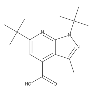 1,6-Bis(1,1-dimethylethyl)-3-methyl-1H-pyrazolo[3,4-b]pyridine-4-carboxylic acid Structure
