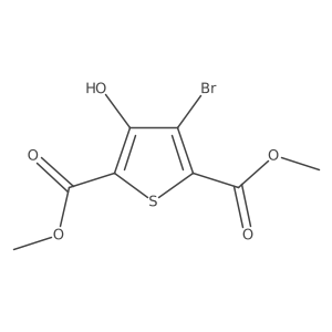2,5-Thiophenedicarboxylic acid, 3-bromo-4-hydroxy-, 2,5-dimethyl ester Structure
