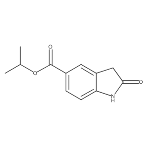 Isopropyl 2-oxoindoline-5-carboxylate结构式