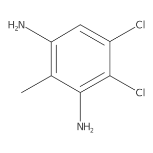 4,5-Dichloro-2-methylbenzene-1,3-diamine结构式