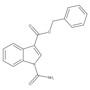1-Carbamoyl-1H-indole-3-carboxylic acid benzyl ester结构式