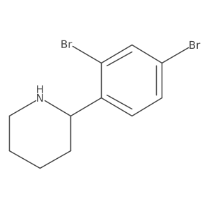 (R)-2-(2,4-Dibromophenyl)piperidine结构式