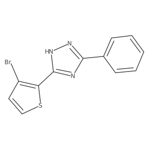 1H-1,2,4-Triazole, 5-(3-bromo-2-thienyl)-3-phenyl- Structure