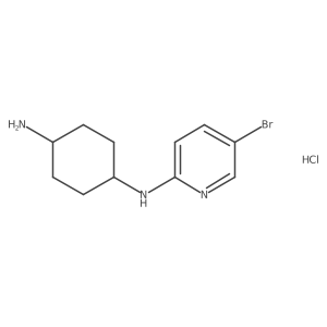 N1-(5-bromopyridin-2-yl)cyclohexane-1,4-diamine hydrochloride Structure