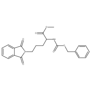 Methyl (2S)-2-{[(benzyloxy)carbonyl]amino}-5-(1,3-dioxoisoindol-2-YL)pentanoate Structure